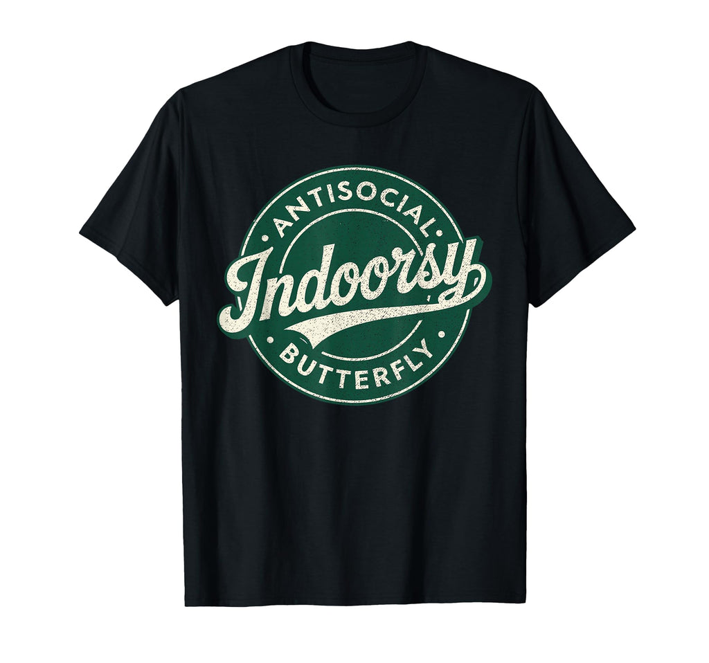 Indoorsy Antisocial Butterfly T-Shirt - Aesthetic Graphic for Adults - T-Shirt, Sweatshirt, Hoodie
