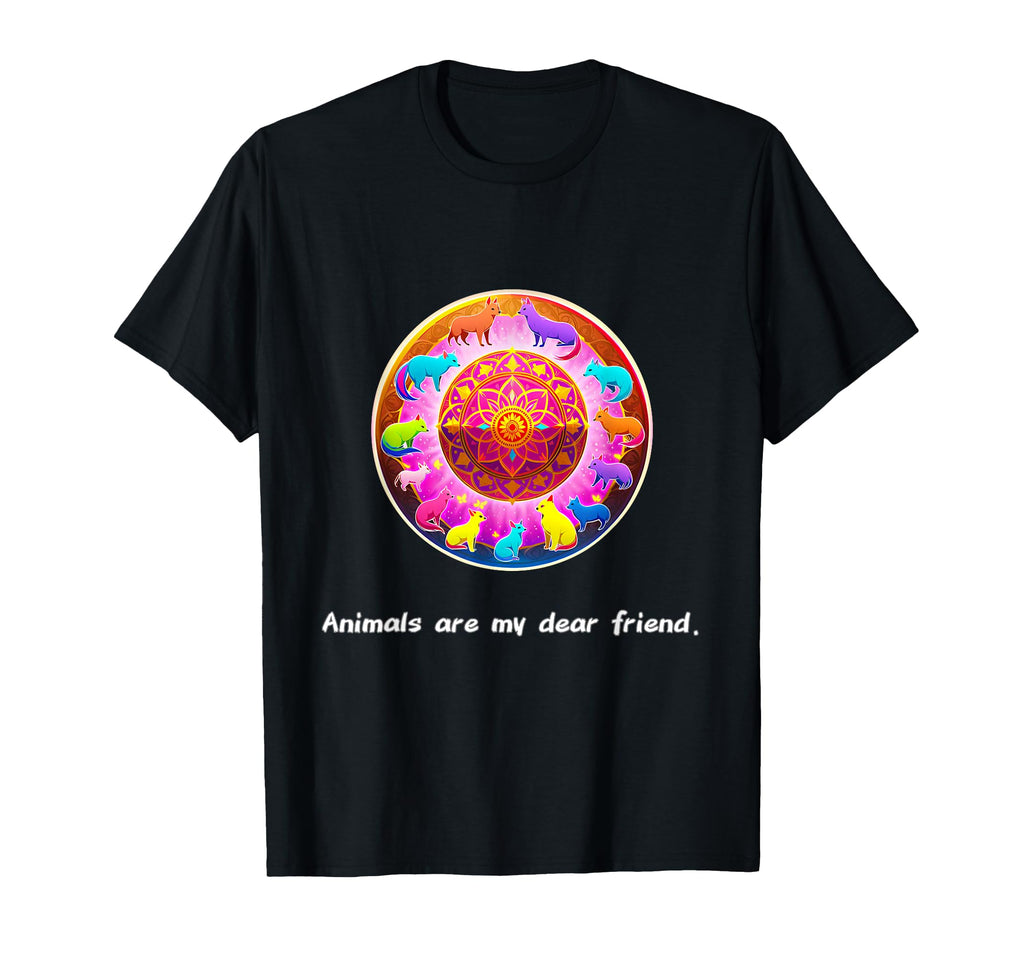 Animals Are My Best Friends Sacred T-Shirt - Unique Graphic for Adults - T-Shirt, Sweatshirt, Hoodie