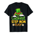 St Patricks Day Luckiest Step Mom Ever T-Shirt - Graphic Print Unisex - T-Shirt, Sweatshirt, Hoodie