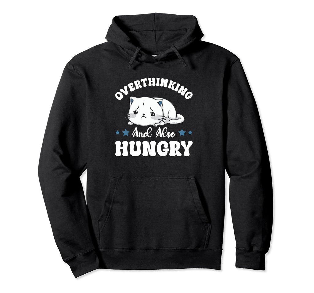 Hungry Overthinker Food Anxiety Sweatshirt - Minimalist Print Unisex - T-Shirt, Sweatshirt, Hoodie