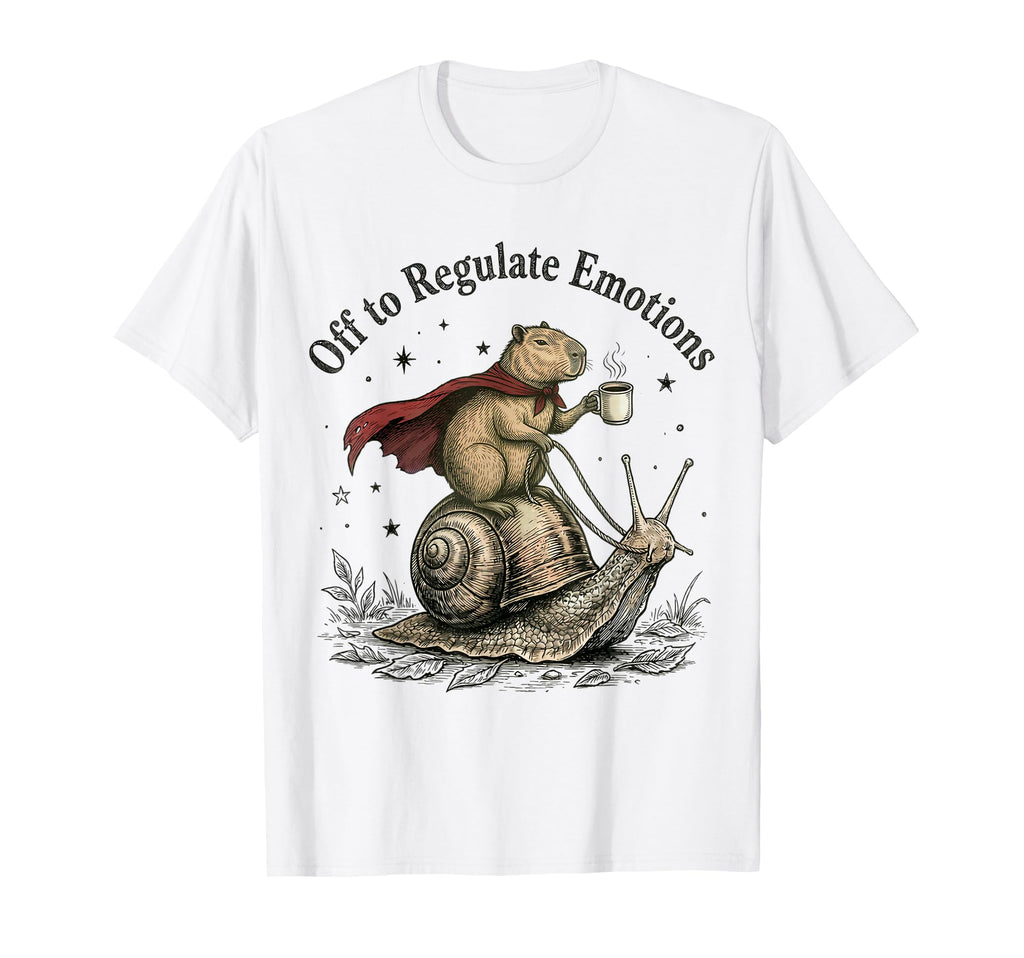 Off To Regulate Emotions Funny T-Shirt - Novelty Apparel Men Women - T-Shirt, Sweatshirt, Hoodie