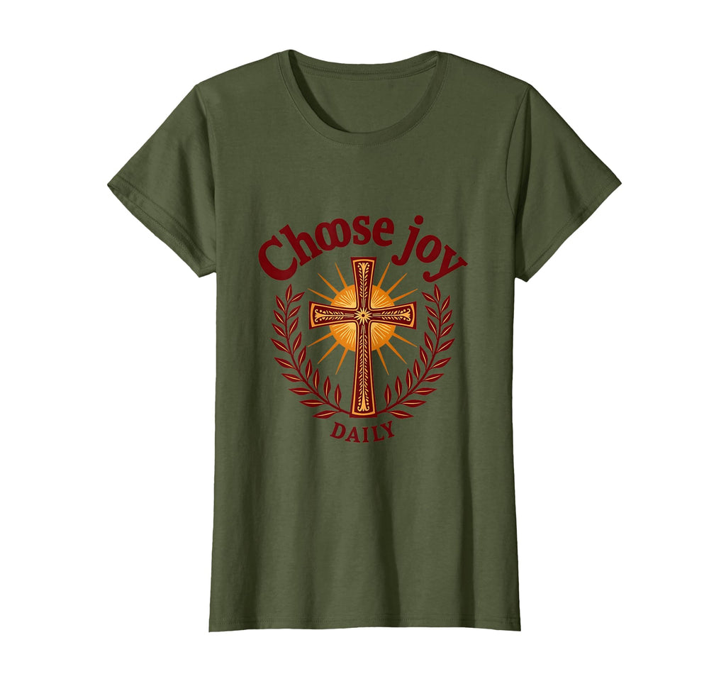 Choose Joy Daily Inspirational T-Shirt - Aesthetic Graphic for Adults - T-Shirt, Sweatshirt, Hoodie