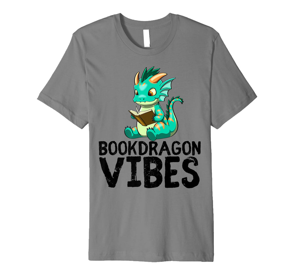Dragon Reading Book Worm Nerd School T-Shirt - Minimalist Print for Adults - T-Shirt, Sweatshirt, Hoodie