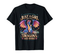 Just Who Loves Dragons And Books T-Shirt - Casual Everyday Wear for Adults - T-Shirt, Sweatshirt, Hoodie