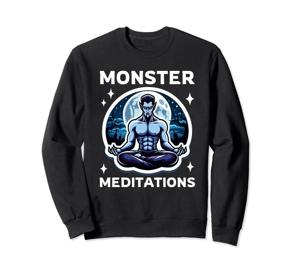 Monster Meditations Vampire Yoga Sweatshirt - Casual Everyday Wear Unisex - T-Shirt, Sweatshirt, Hoodie