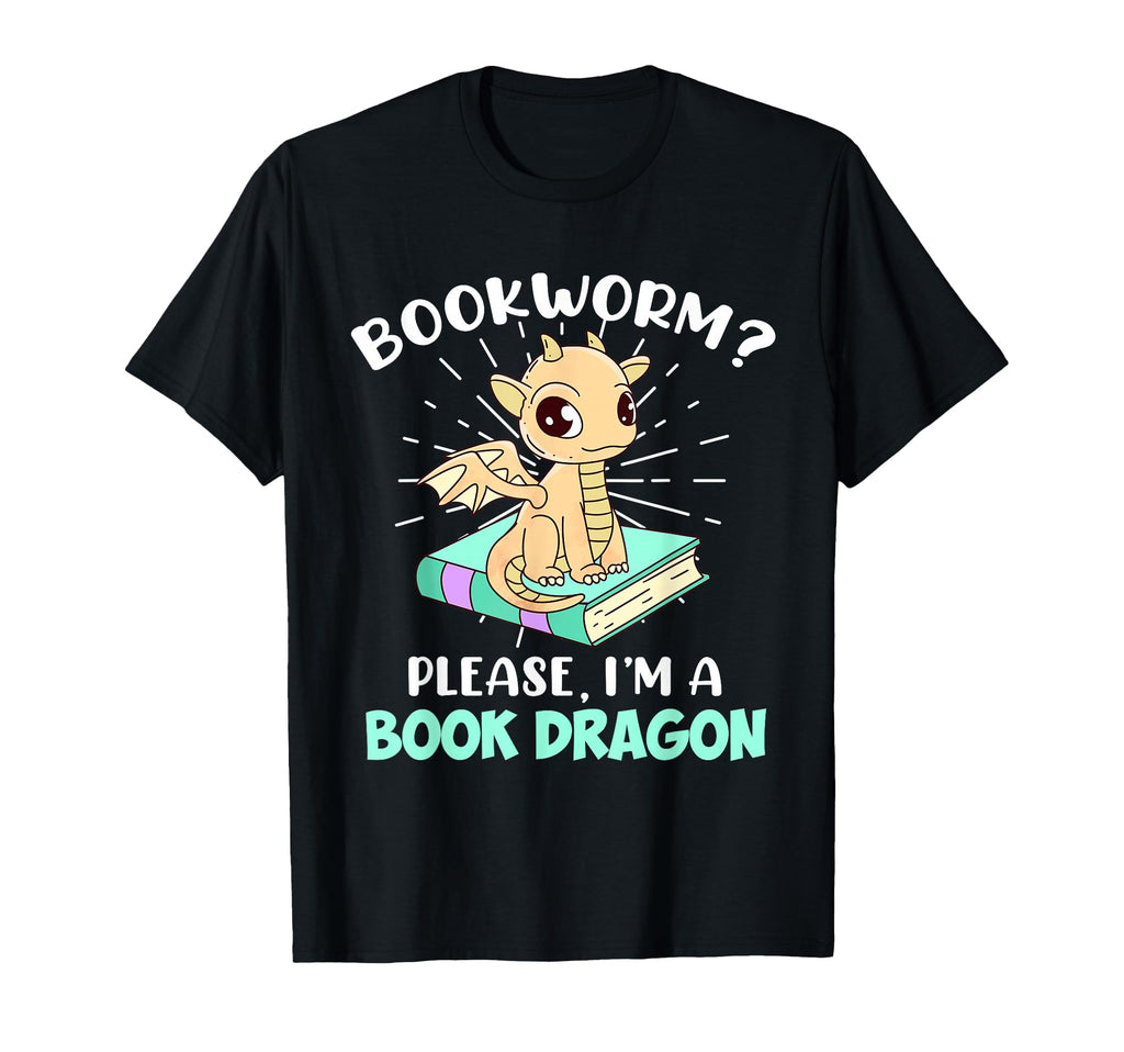 Reading Books Bookworm I Am Book Dragon T-Shirt - Trendy Graphic for Adults - T-Shirt, Sweatshirt, Hoodie