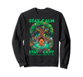 Stay Capy Capybara Zen Forest Nature Sweatshirt - Novelty Apparel Unisex - T-Shirt, Sweatshirt, Hoodie