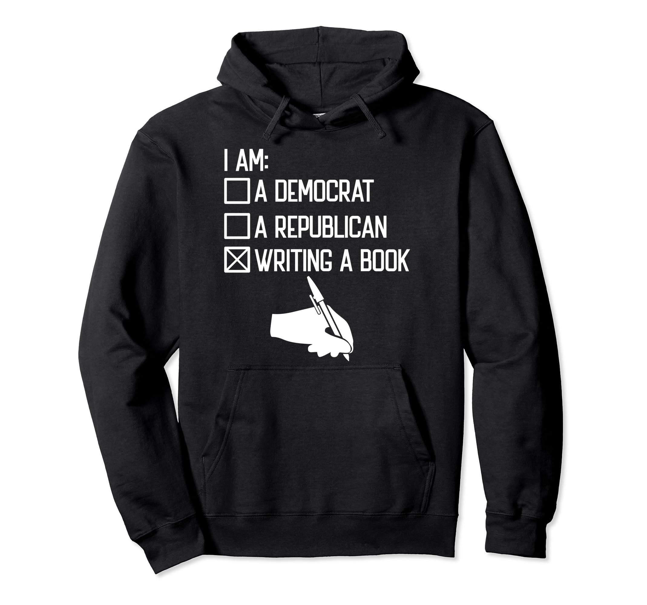 Writer Author Novelist Literature Hoodie - Minimalist Print for Adults - T-Shirt, Sweatshirt, Hoodie