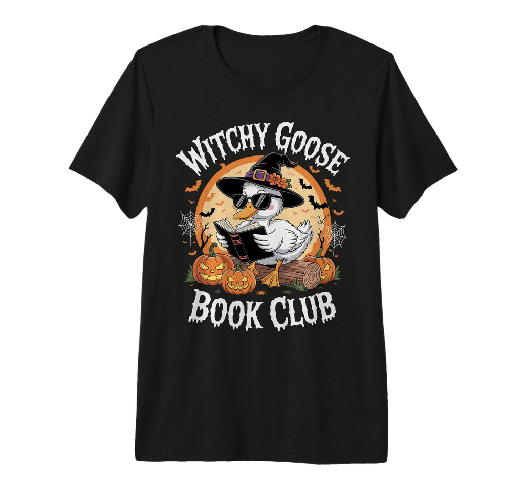 Witchy Goose Book Club Halloween T-Shirt - Aesthetic Graphic for Adults - T-Shirt, Sweatshirt, Hoodie