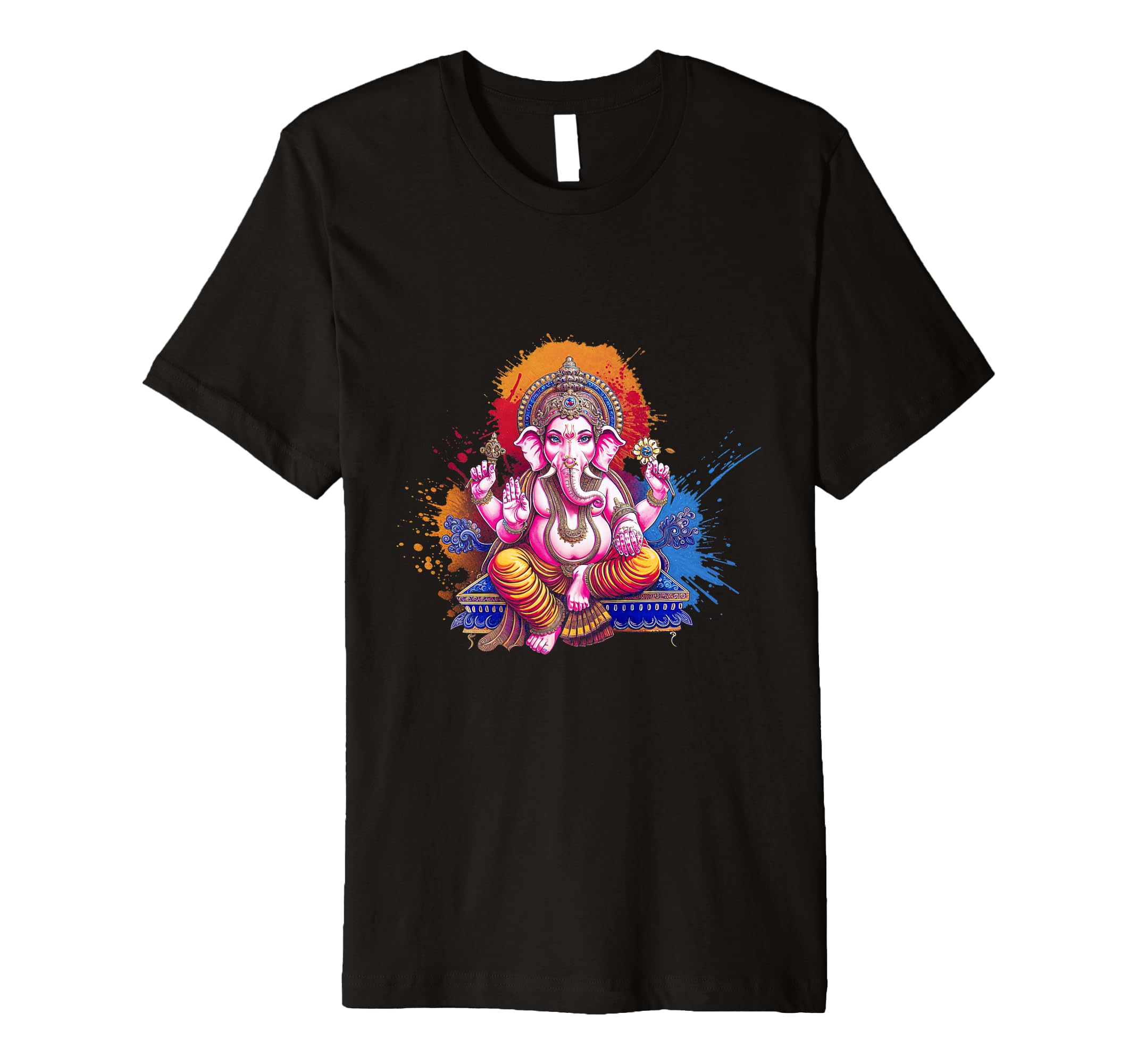 Ganesha Art Hindu God Spiritual Yoga T-Shirt - Graphic Print Unisex - T-Shirt, Sweatshirt, Hoodie