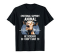 Emotional Support Animal Goat Scream T-Shirt - Custom Art Print Men Women - T-Shirt, Sweatshirt, Hoodie