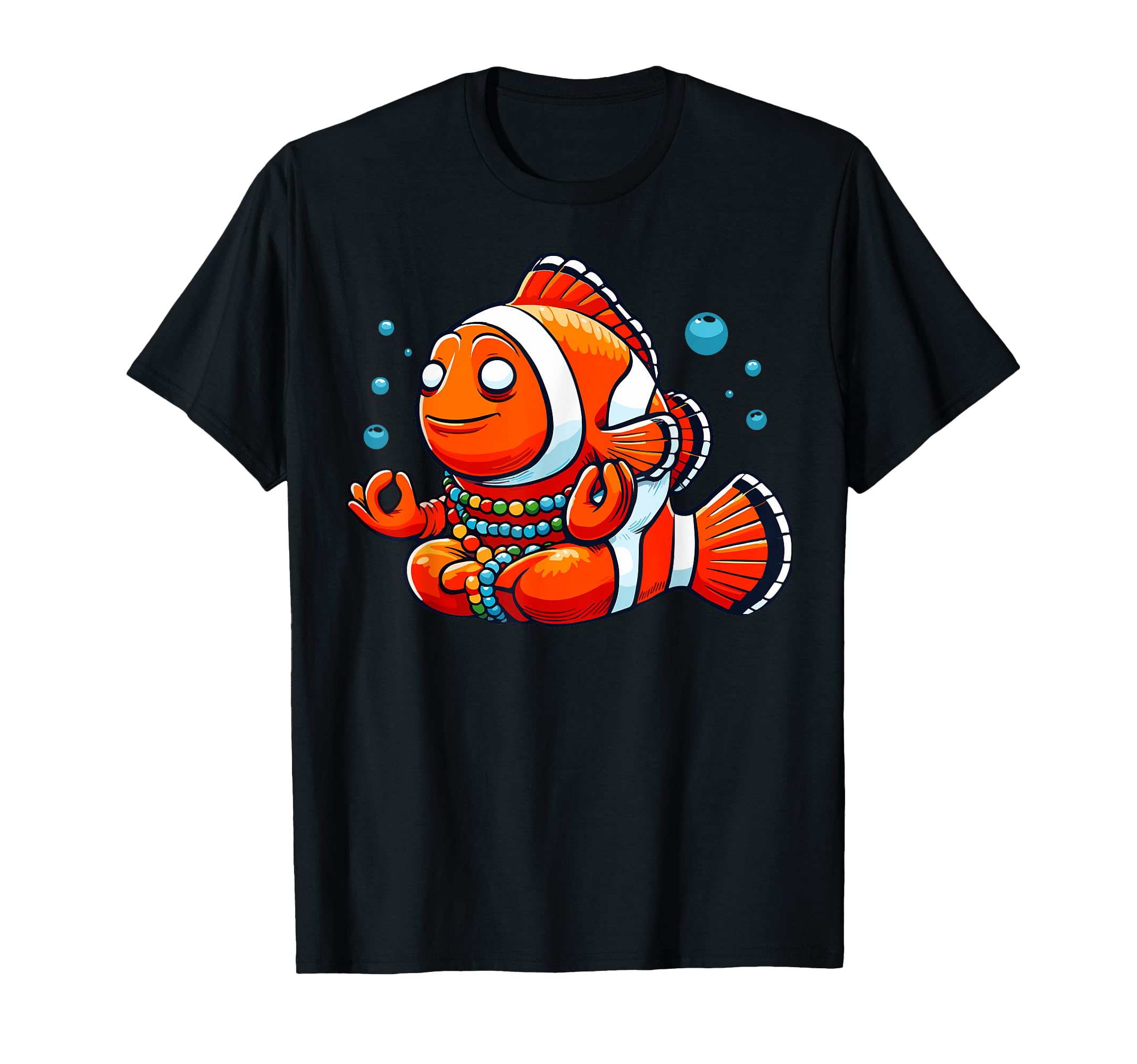 Meditation Clownfish Yoga Pose T-Shirt - Aesthetic Graphic Men Women - T-Shirt, Sweatshirt, Hoodie