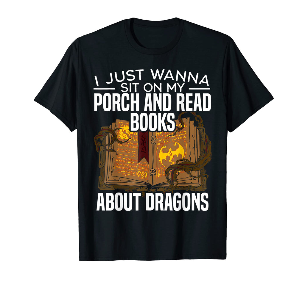 Books And Dragons Bookworm T-Shirt - Casual Everyday Wear for Adults - T-Shirt, Sweatshirt, Hoodie