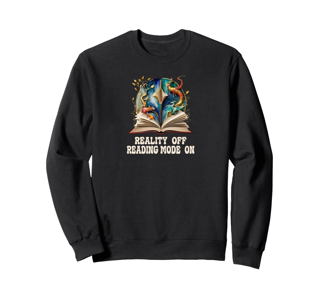 Book Worm Reality Off Book Stack Sweatshirt - Fun Novelty Design Men Women - T-Shirt, Sweatshirt, Hoodie