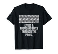 Living Thousand Lives Through Pages T-Shirt - Custom Art Print Unisex - T-Shirt, Sweatshirt, Hoodie
