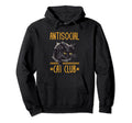 Antisocial Cat Club Introvert Cat Hoodie - Casual Everyday Wear Men Women - T-Shirt, Sweatshirt, Hoodie