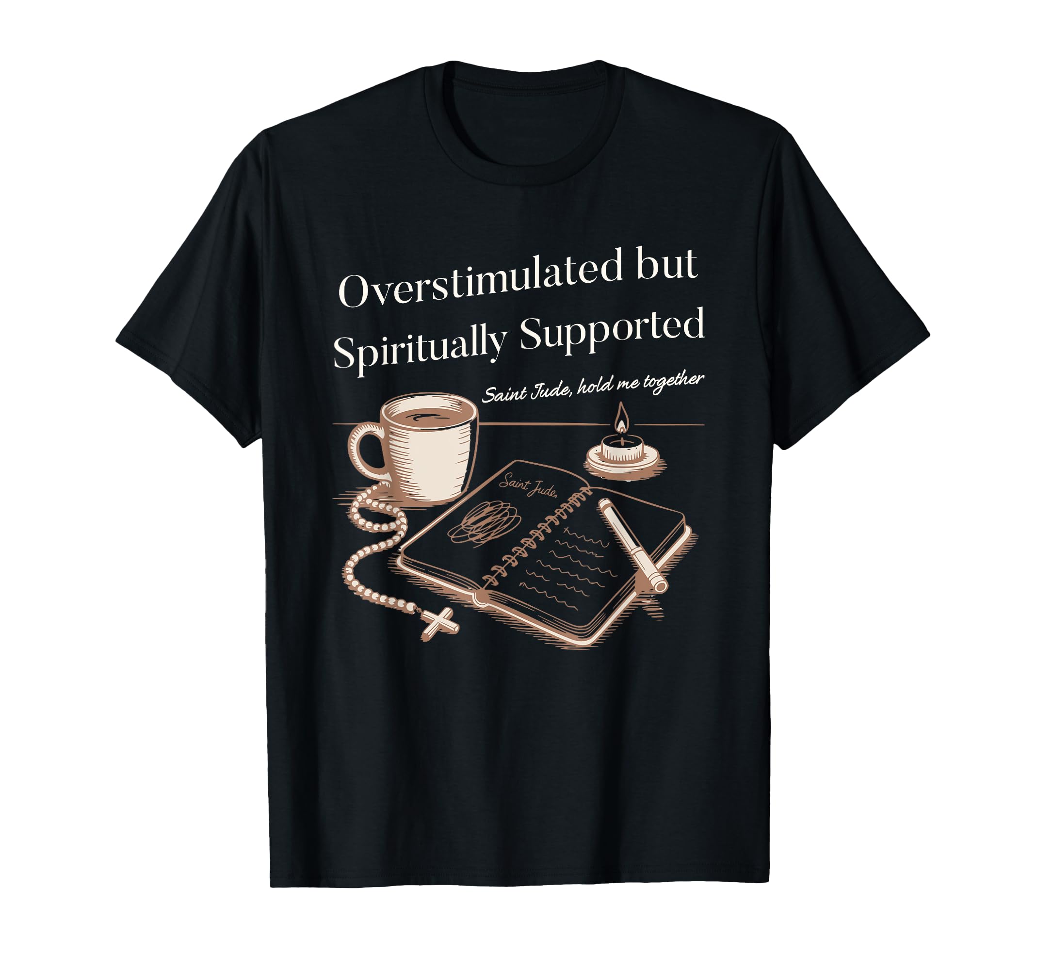 Christian Mom Saint Jude T-Shirt - Minimalist Print for Adults - T-Shirt, Sweatshirt, Hoodie
