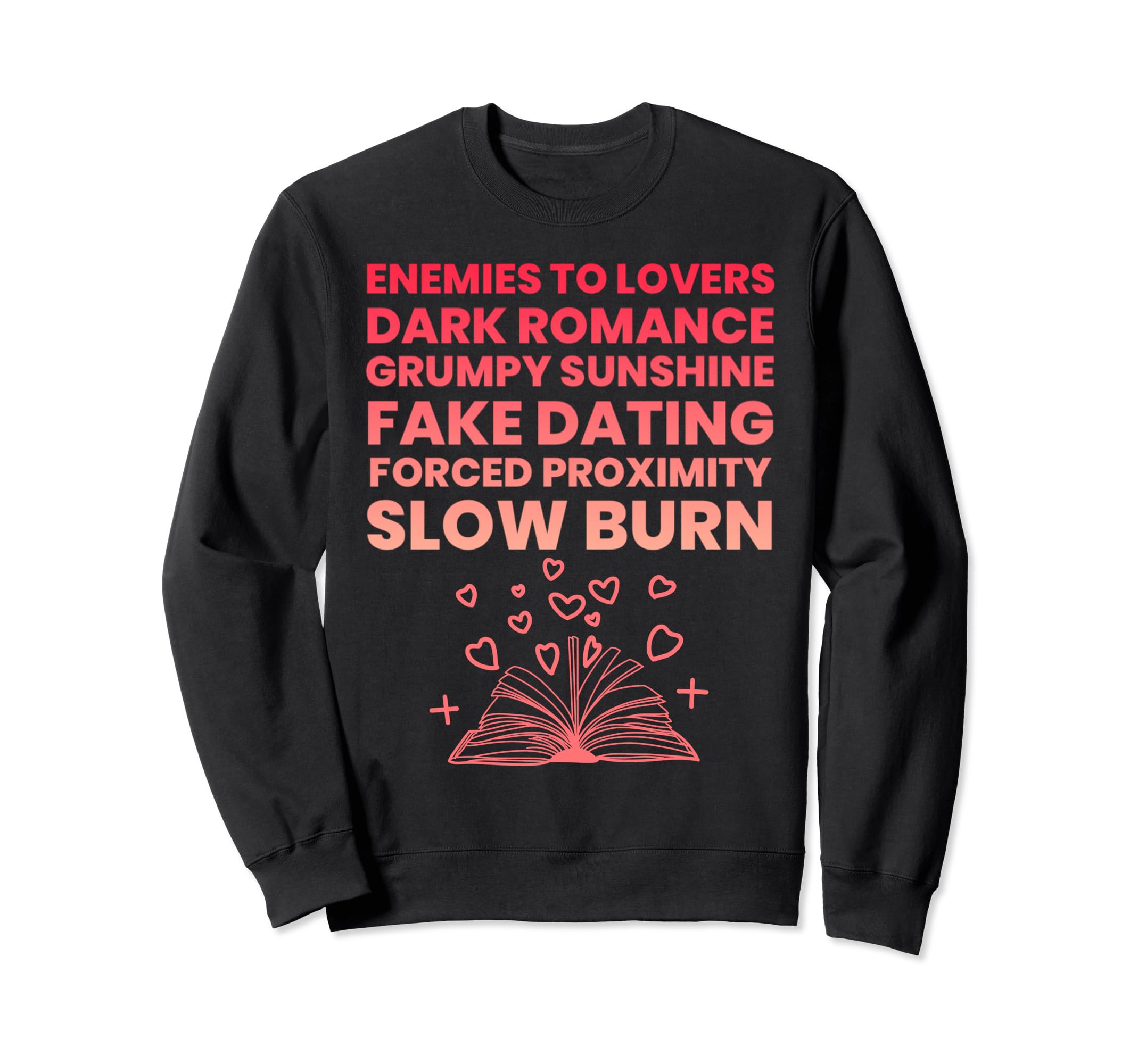 Bibliophile Romance Book Genre Sweatshirt - Custom Art Print Men Women - T-Shirt, Sweatshirt, Hoodie