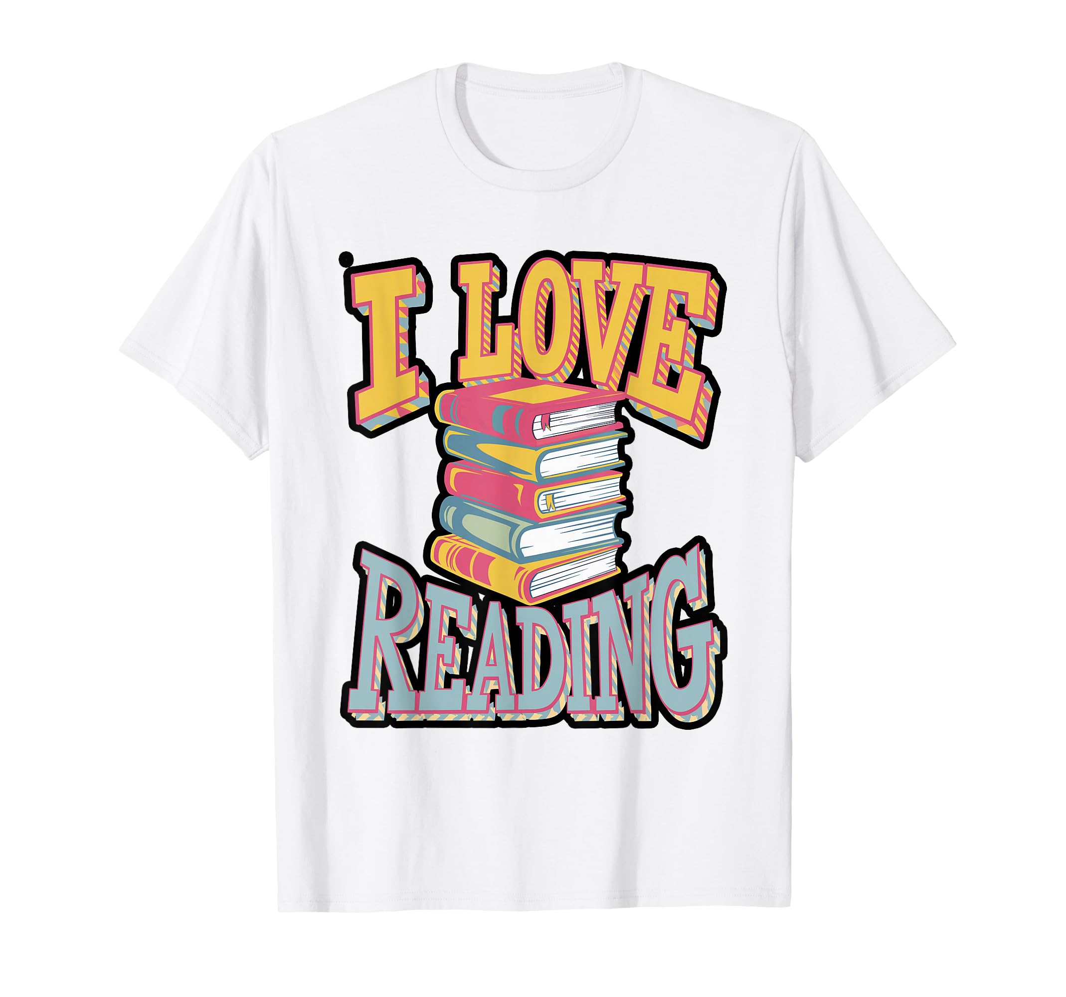 I Love Reading Book Lover Heart T-Shirt - Novelty Apparel Men Women - T-Shirt, Sweatshirt, Hoodie