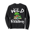 Wild About Reading Reading Books Sweatshirt - Minimalist Print for Adults - T-Shirt, Sweatshirt, Hoodie