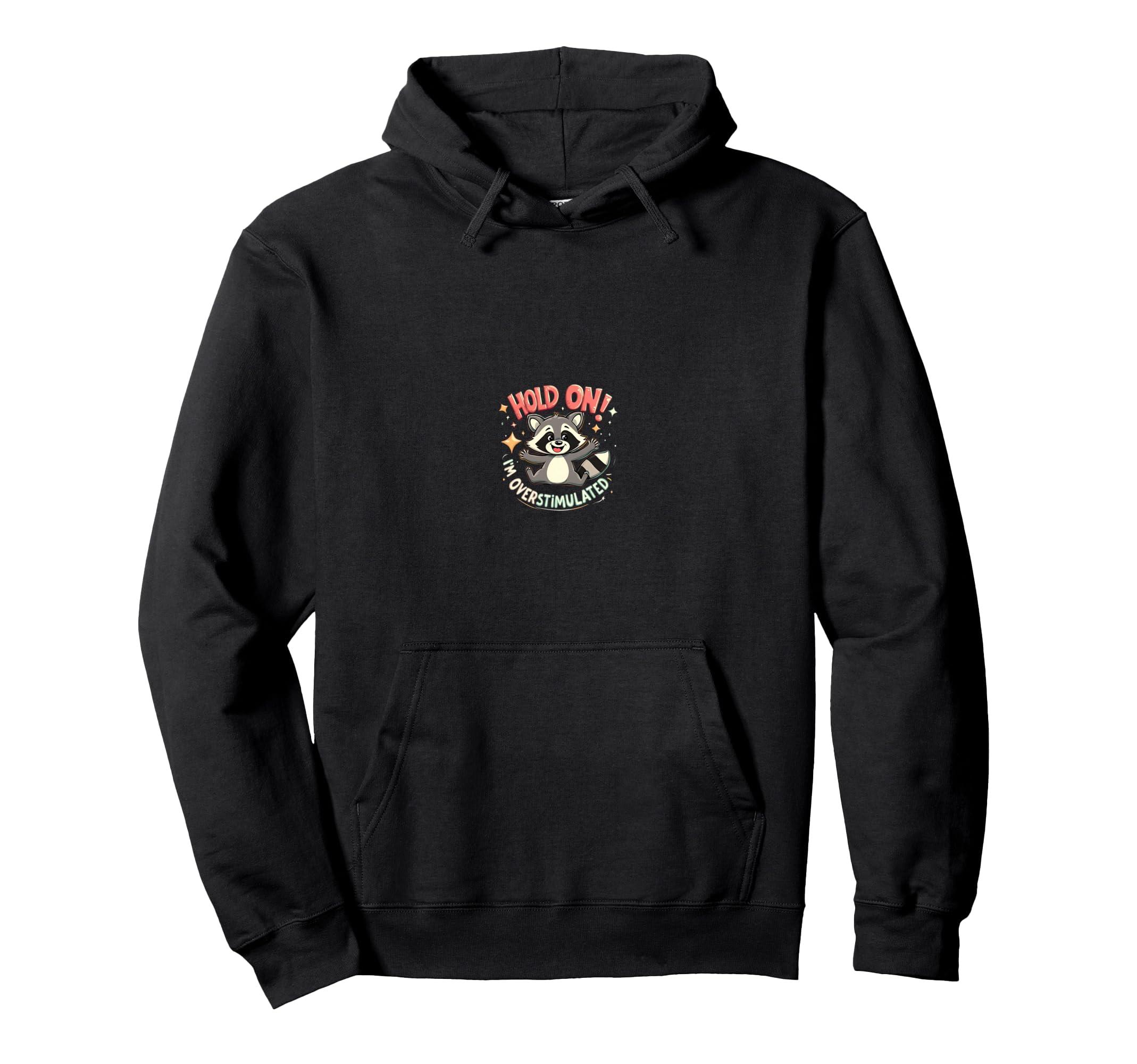 Kawaii Raccoon Hoodie - Custom Art Print Men Women - T-Shirt, Sweatshirt, Hoodie