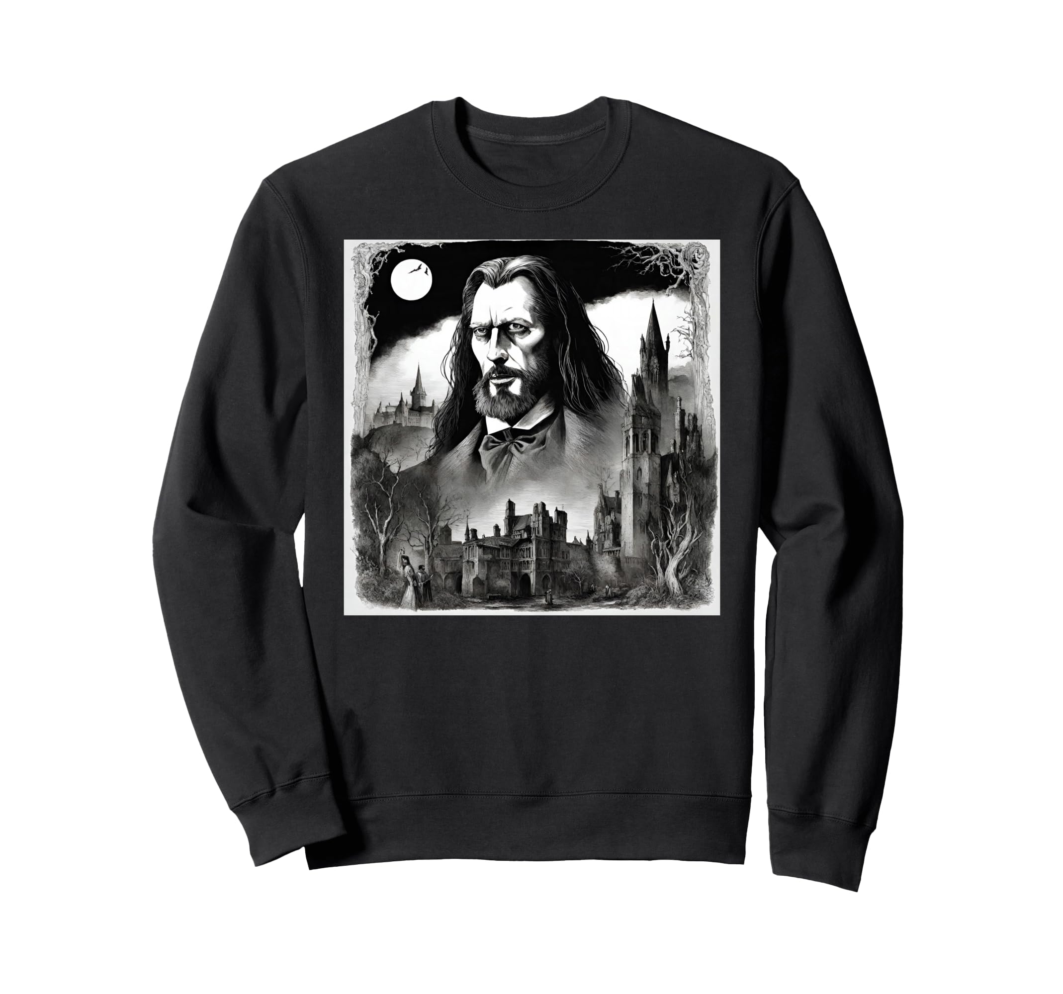 Dracula From Bram Stokers Novel Sweatshirt - Streetwear Style for Adults - T-Shirt, Sweatshirt, Hoodie