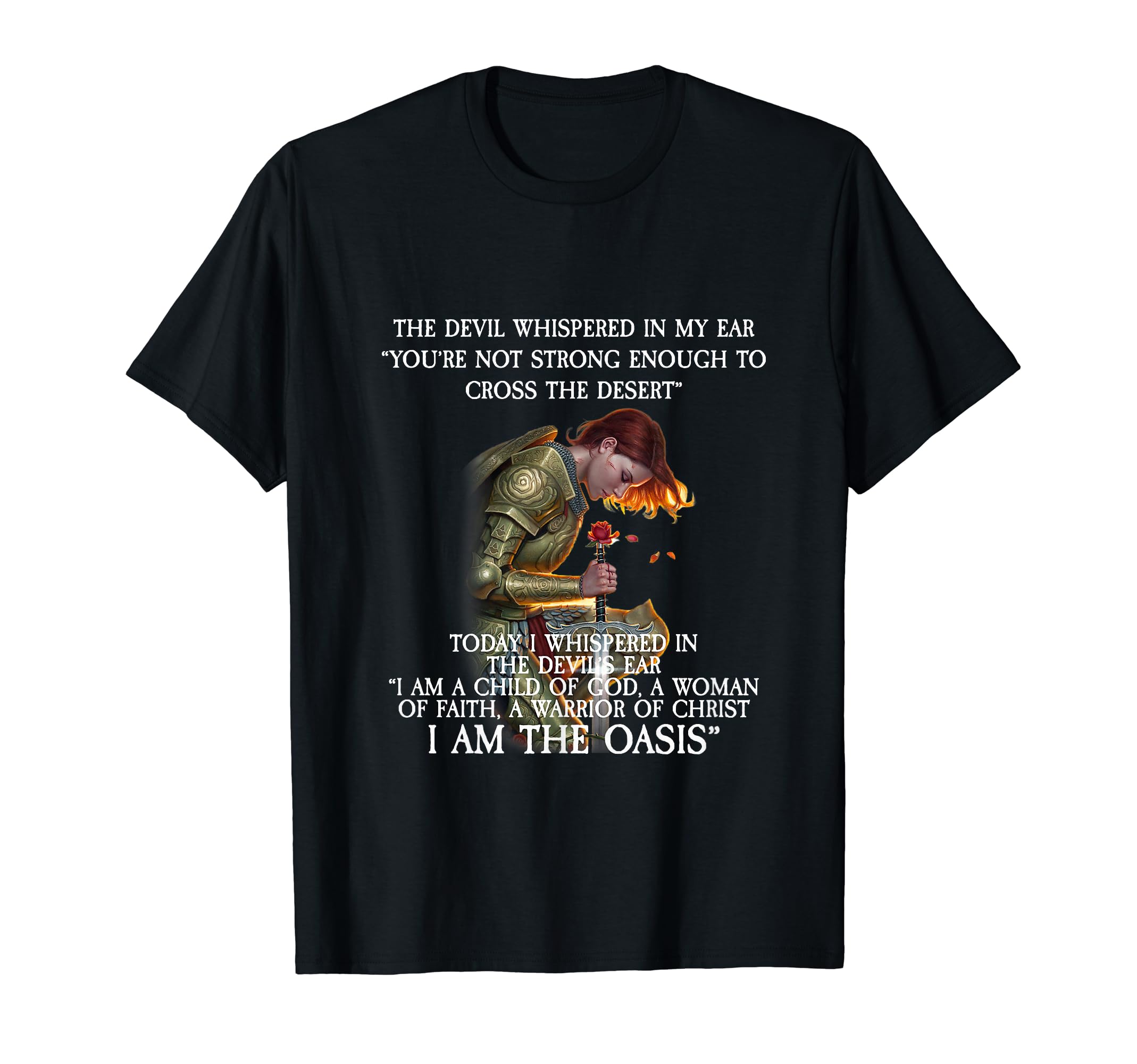 Devil Whispered My Ear You Are Not T-Shirt - Minimalist Print Unisex - T-Shirt, Sweatshirt, Hoodie
