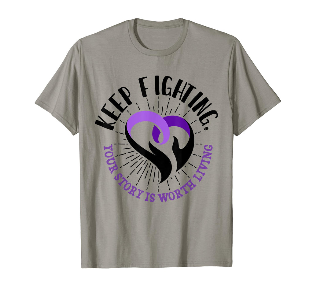 Keep Fighting Suicide Prevention Awareness T-Shirt - Trendy Graphic Unisex - T-Shirt, Sweatshirt, Hoodie