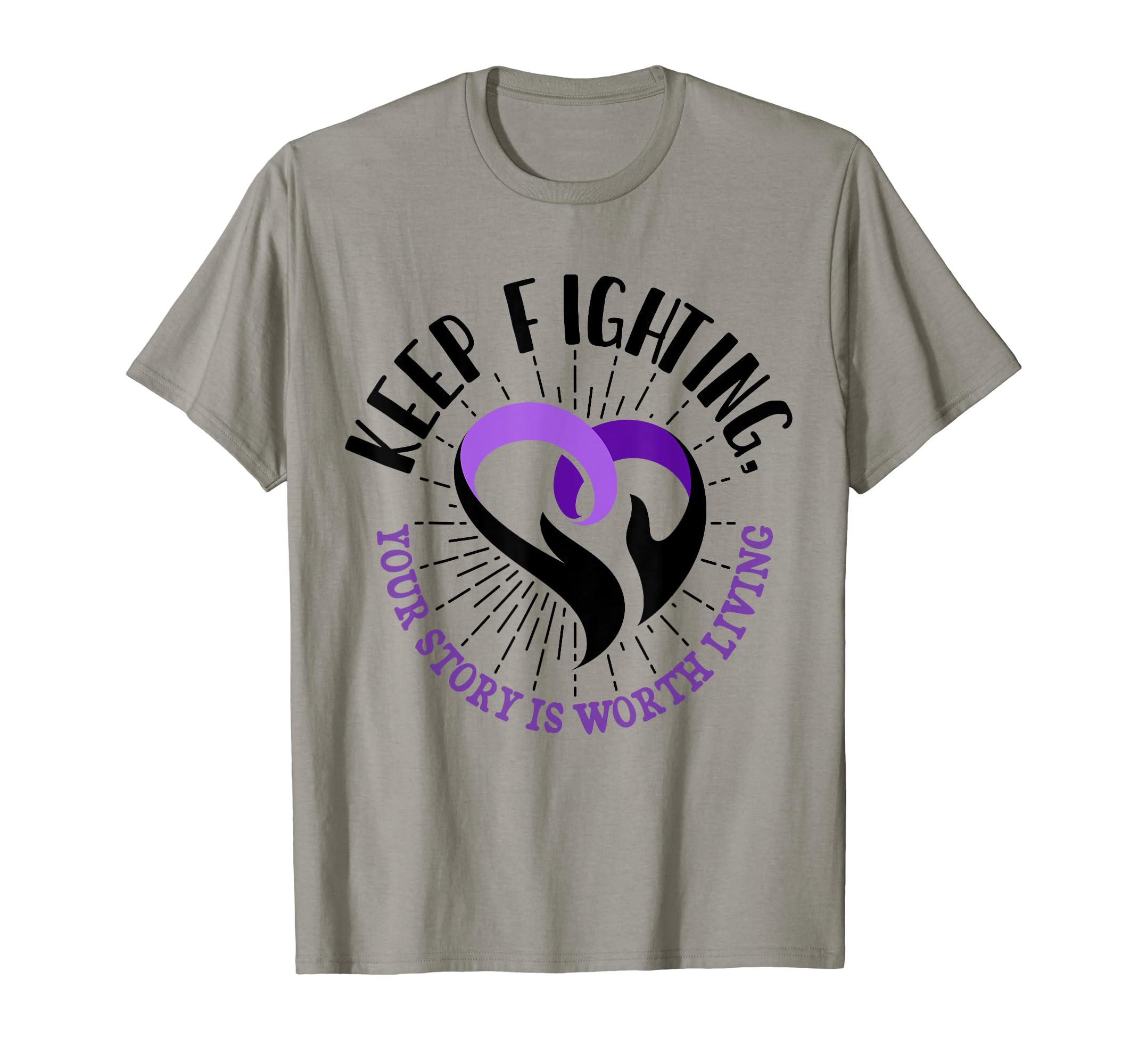 Keep Fighting Suicide Prevention Awareness T-Shirt - Trendy Graphic Unisex - T-Shirt, Sweatshirt, Hoodie