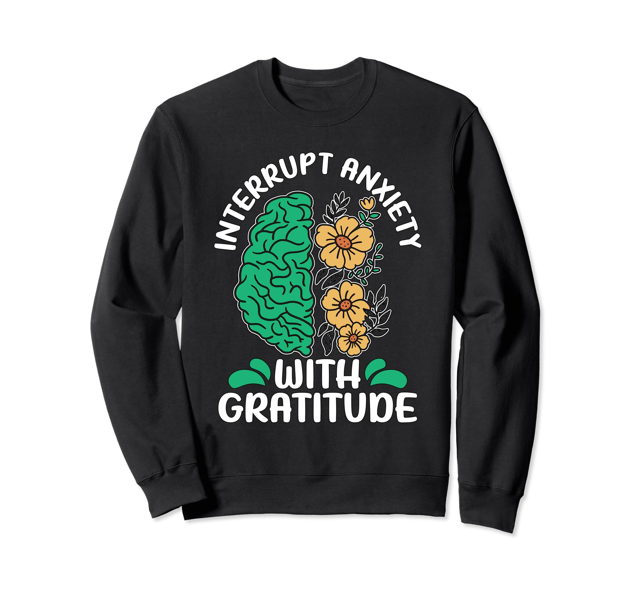Interrupt Anxiety Mental Health Sweatshirt - Unique Graphic Men Women - T-Shirt, Sweatshirt, Hoodie