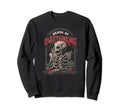 Death Overthinking Funny Smoker Skeleton Sweatshirt - Graphic Print Unisex - T-Shirt, Sweatshirt, Hoodie