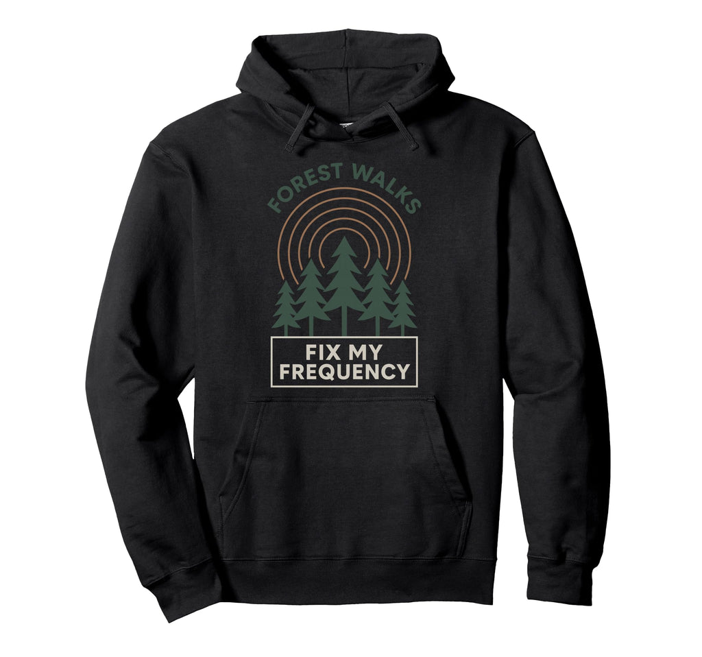 Forest Walk Overthinker Mental Reset Gift Hoodie - Streetwear Style Unisex - T-Shirt, Sweatshirt, Hoodie