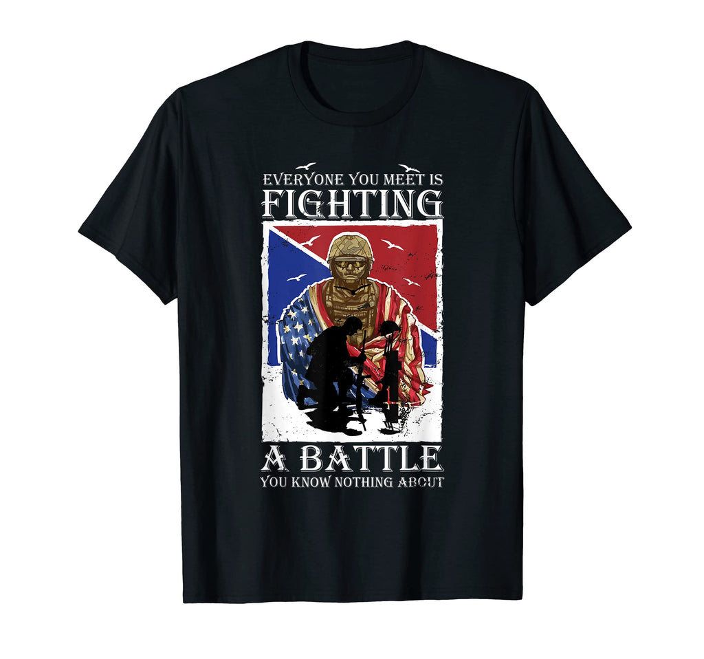 Army Veteran Usa Military Soldier Mental T-Shirt - Unique Graphic Unisex - T-Shirt, Sweatshirt, Hoodie