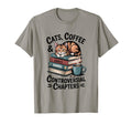 Cats Coffee Banned Books T-Shirt - Casual Everyday Wear for Adults - T-Shirt, Sweatshirt, Hoodie