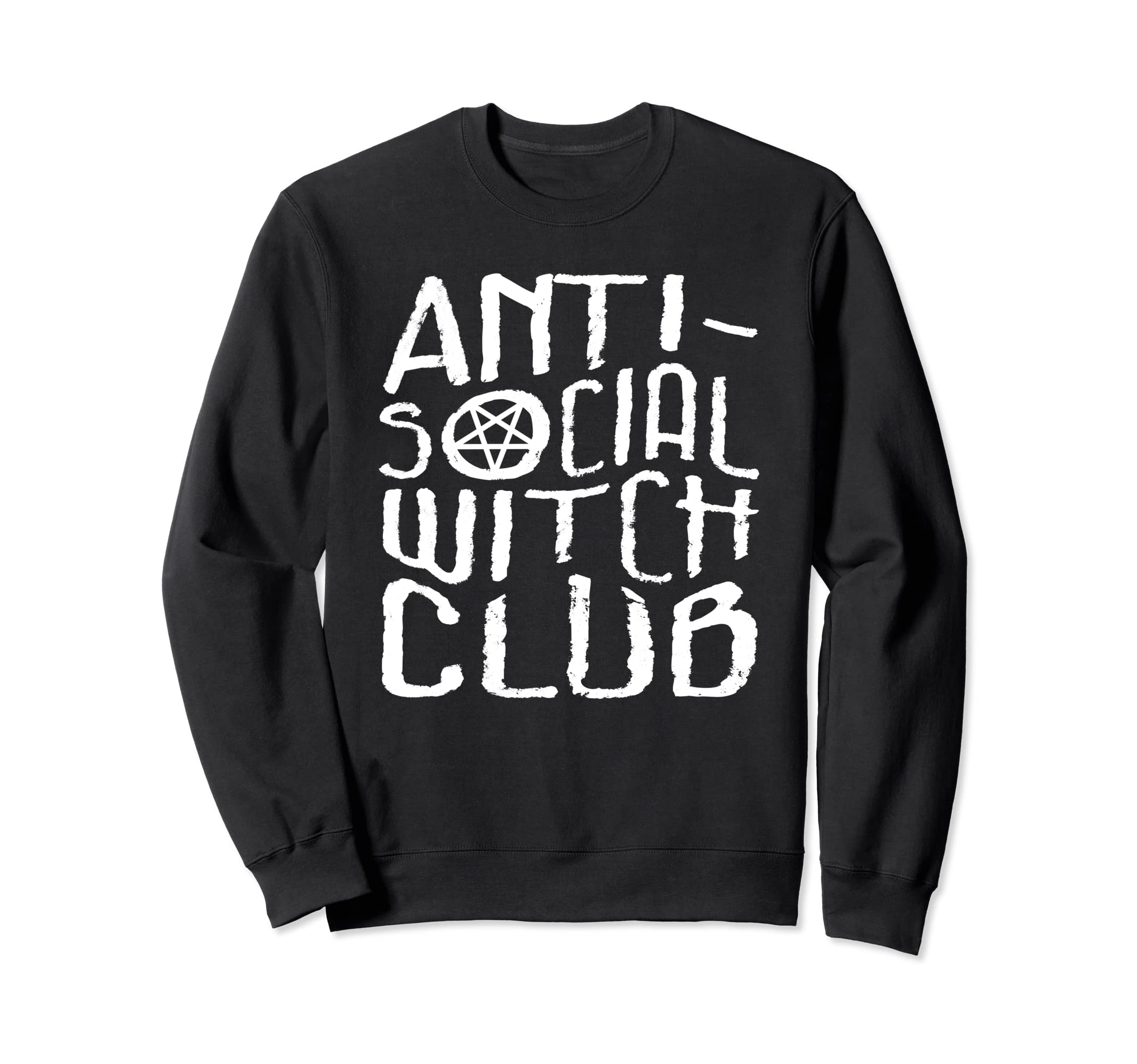 Antisocial Witch Club Witchy Goth Sweatshirt - Aesthetic Graphic Unisex - T-Shirt, Sweatshirt, Hoodie