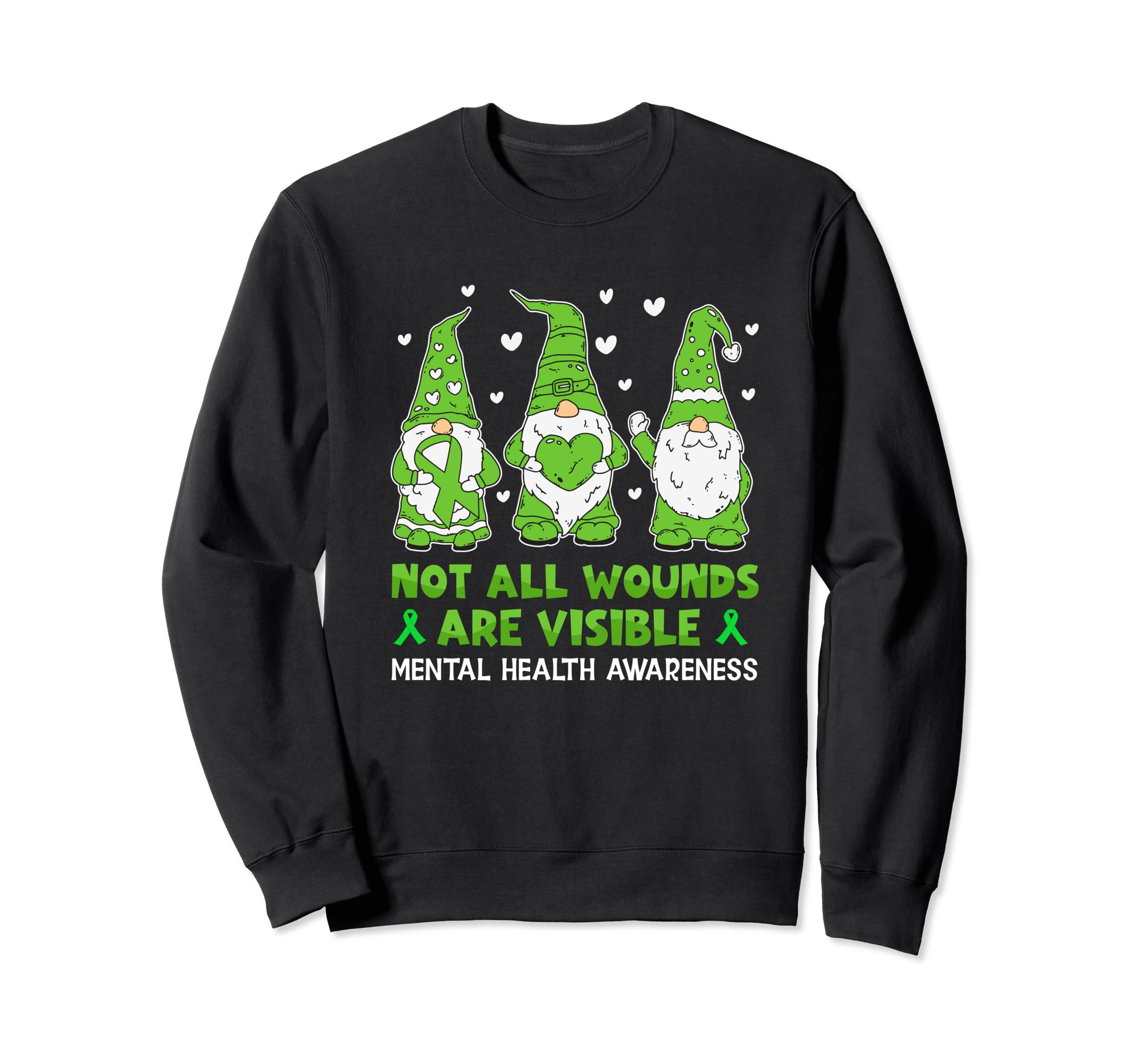 Gnome Kindness Be Kind Self Care Sweatshirt - Minimalist Print for Adults - T-Shirt, Sweatshirt, Hoodie