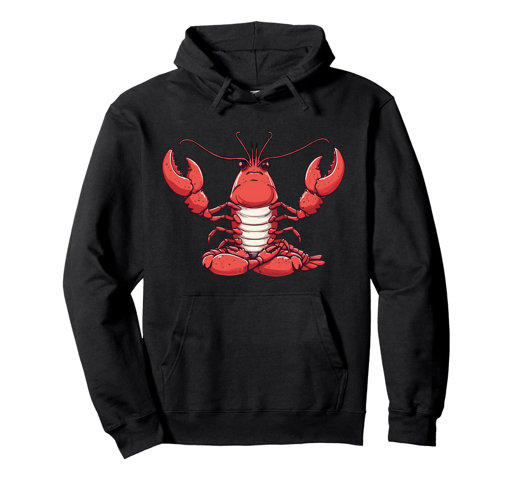 Meditation Lobster Yoga Pose Relaxing Hoodie - Streetwear Style Unisex - T-Shirt, Sweatshirt, Hoodie