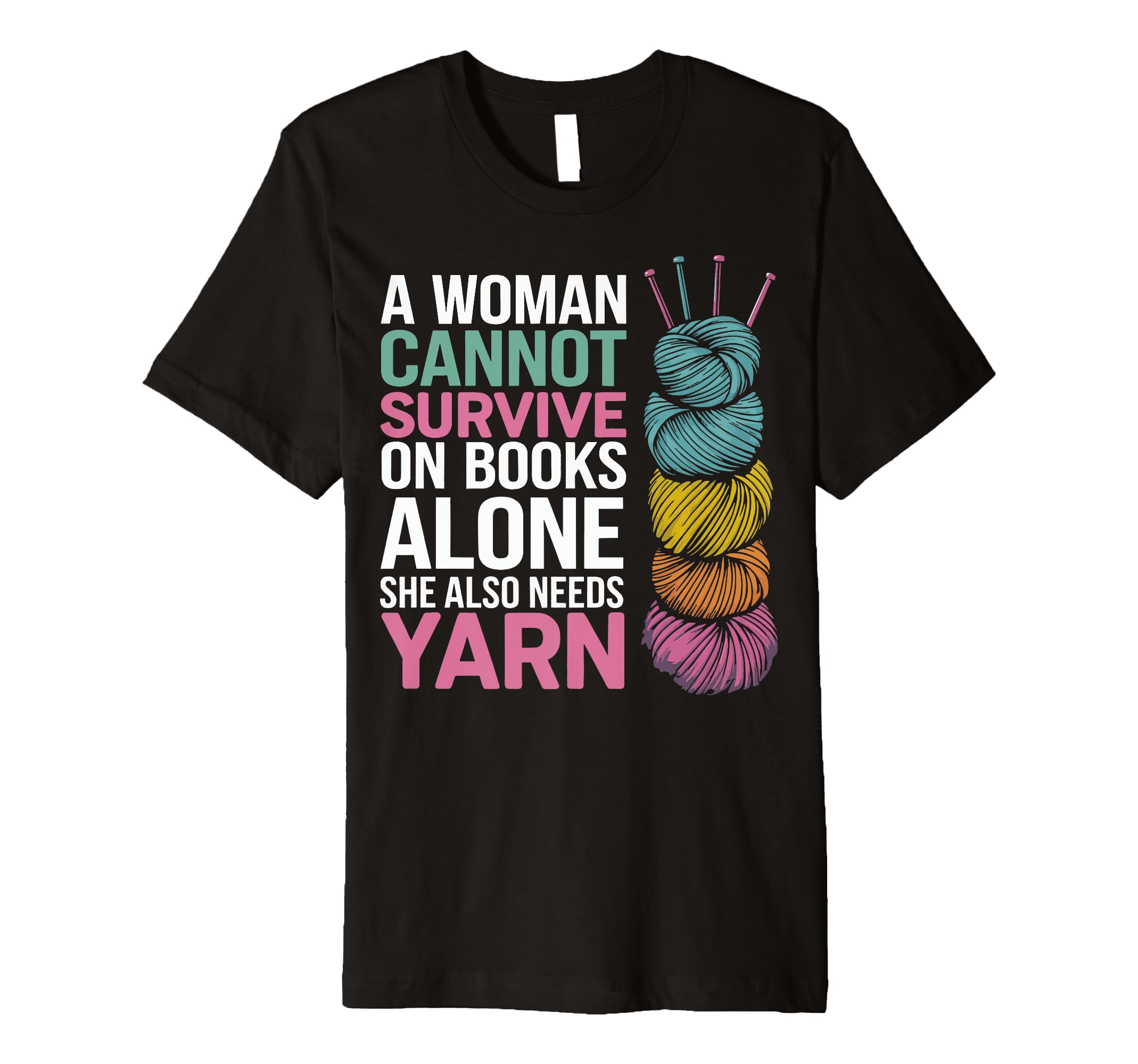 Cannot Survive Books Alone She T-Shirt - Casual Everyday Wear for Adults - T-Shirt, Sweatshirt, Hoodie
