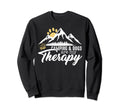 Camping And Dogs Are My Therapy Sweatshirt - Novelty Apparel Unisex - T-Shirt, Sweatshirt, Hoodie