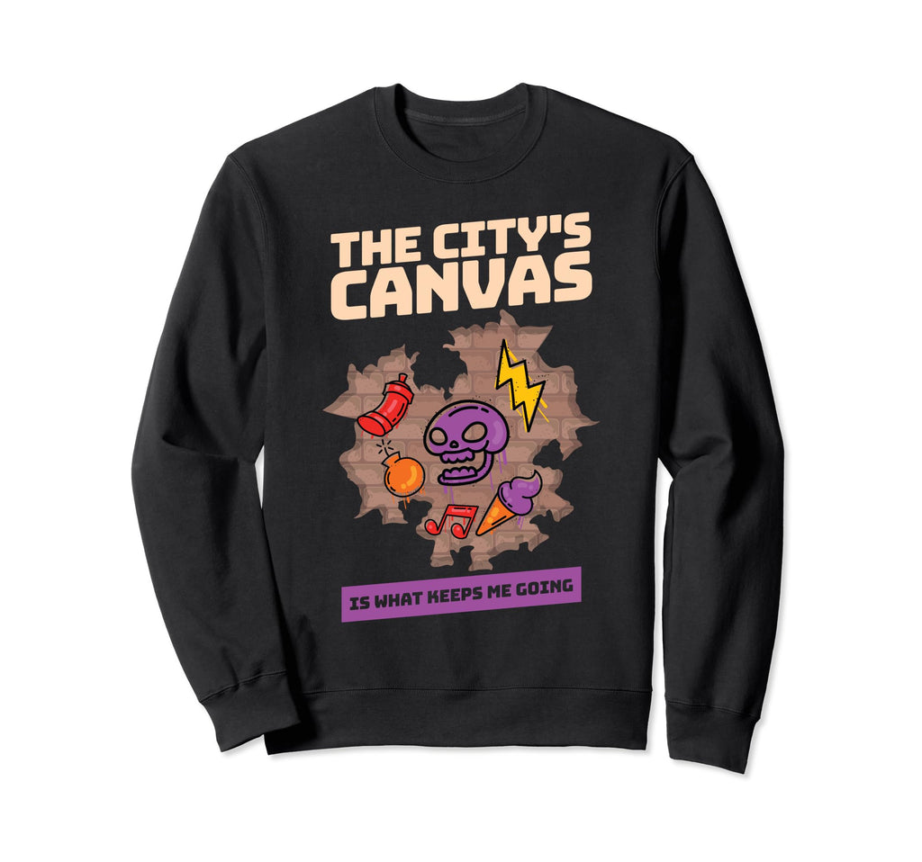 Artist Urban Painting Citys Sweatshirt - Custom Art Print for Adults - T-Shirt, Sweatshirt, Hoodie
