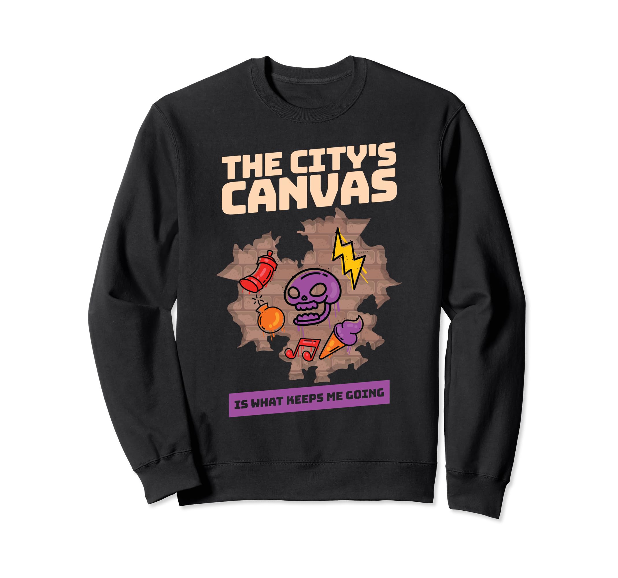 Artist Urban Painting Citys Sweatshirt - Custom Art Print for Adults - T-Shirt, Sweatshirt, Hoodie