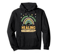Healing Is Not Linear Mental Health Hoodie - Unique Graphic Unisex - T-Shirt, Sweatshirt, Hoodie