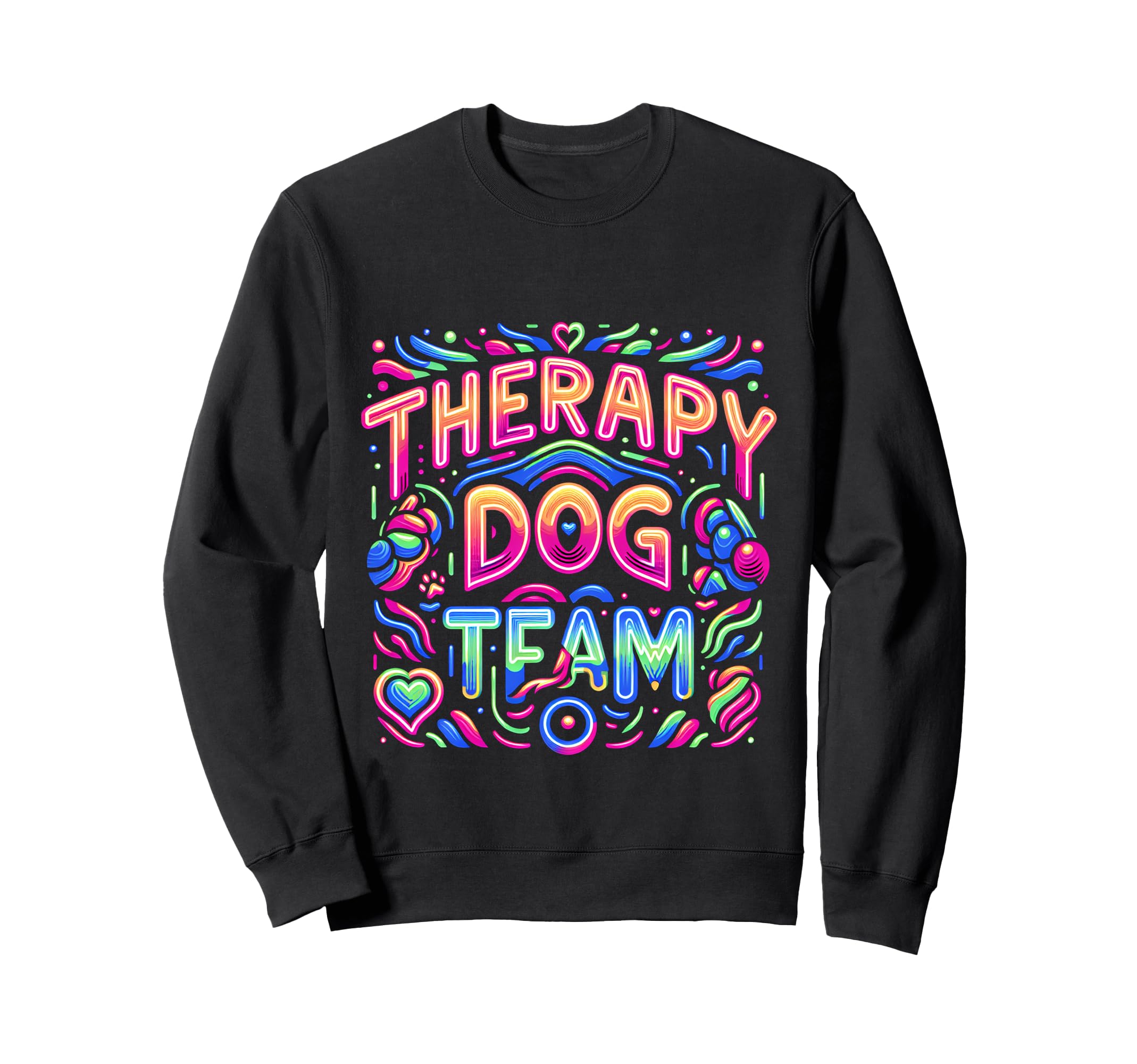 Therapy Dog Team Animal Support Bonding Sweatshirt - Unique Graphic Unisex - T-Shirt, Sweatshirt, Hoodie