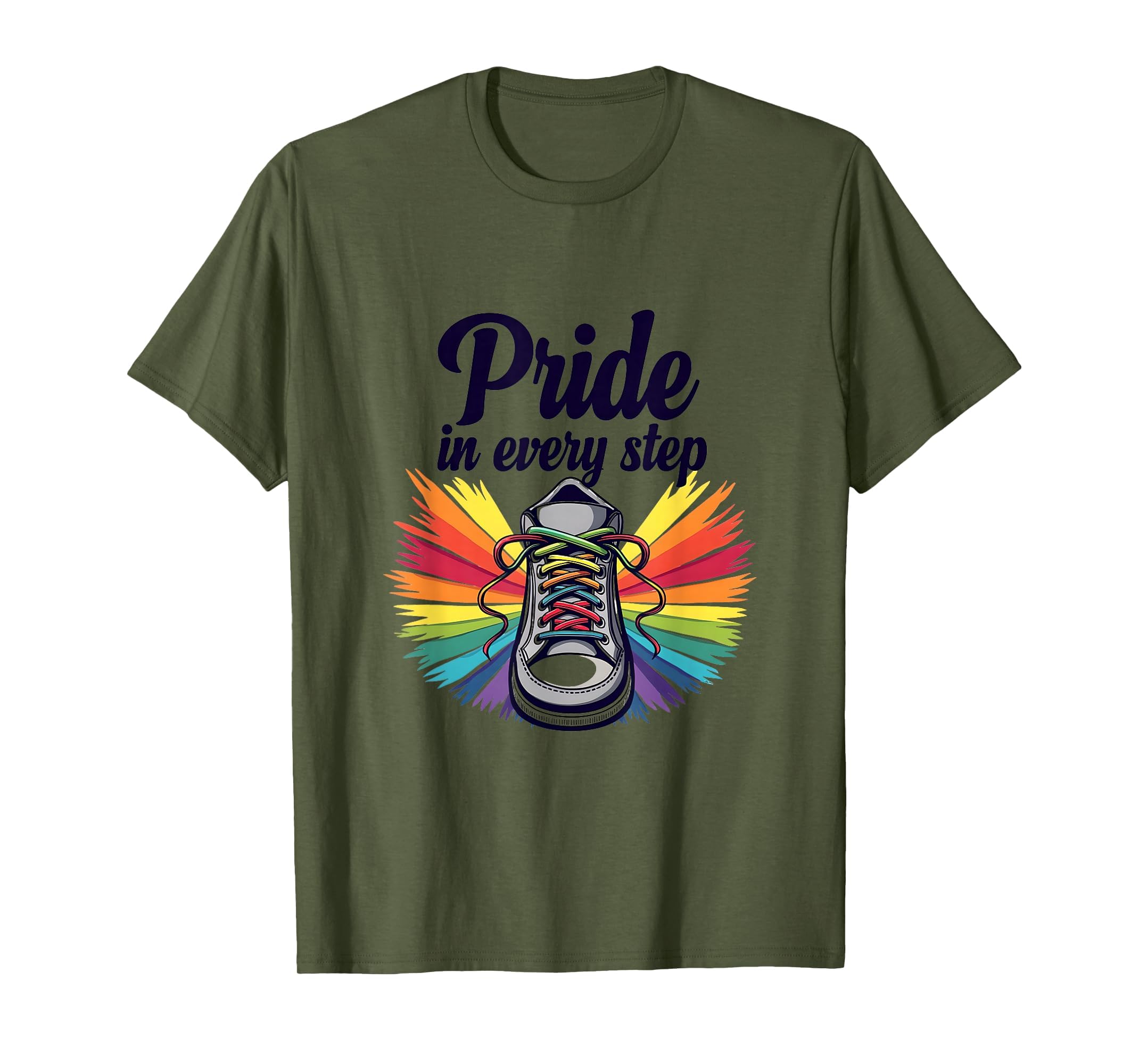 Pride Every Step Celebration T-Shirt - Minimalist Print for Adults - T-Shirt, Sweatshirt, Hoodie