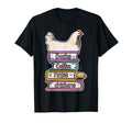 Books Coffee Naps Chicken Coffee Chicken T-Shirt - Novelty Apparel Unisex - T-Shirt, Sweatshirt, Hoodie