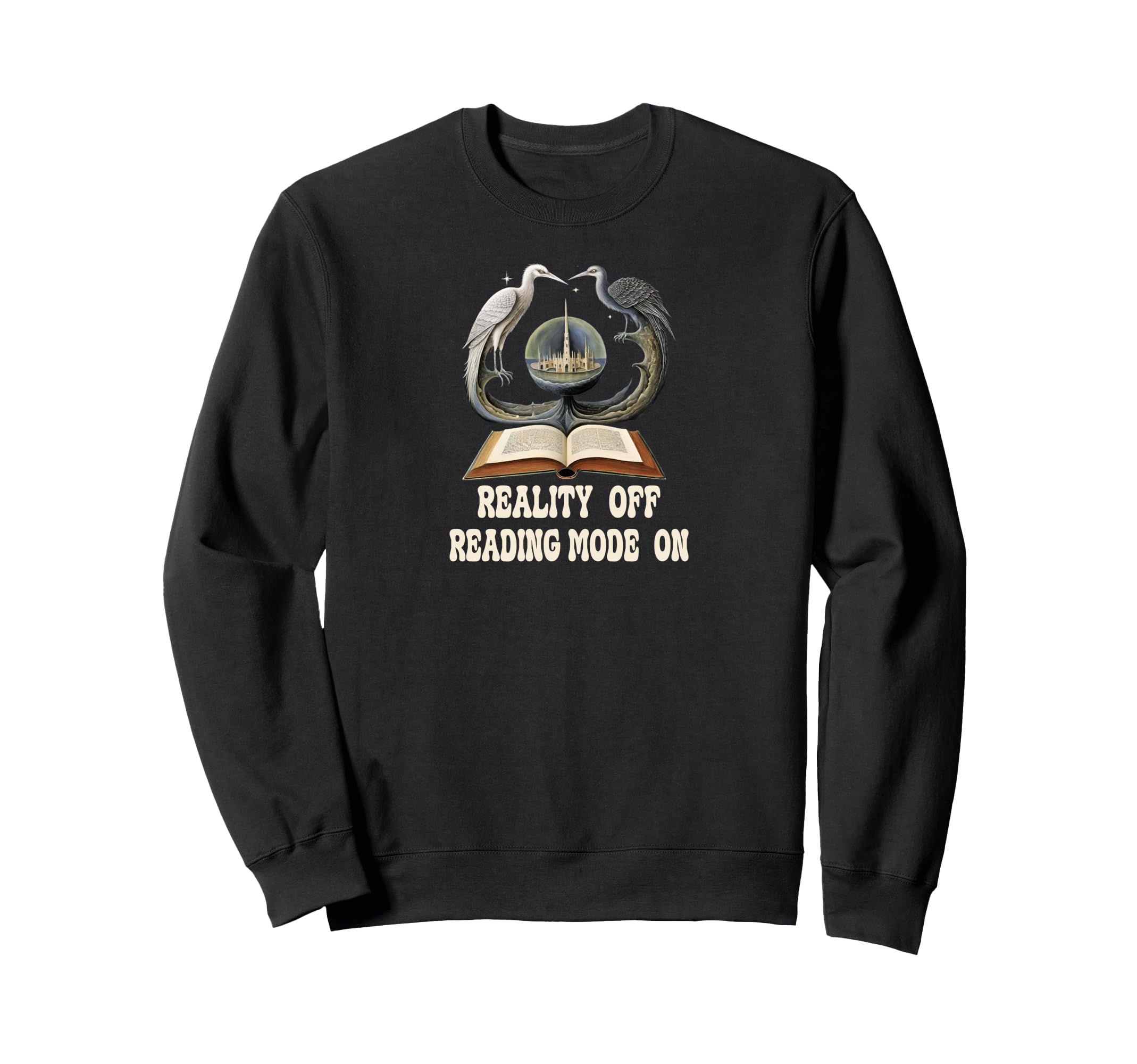 Book Worm Book Stack Reading Addict Sweatshirt - Custom Art Print Men Women - T-Shirt, Sweatshirt, Hoodie
