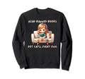 Cartoon Reading Book Read Banned Sweatshirt - Custom Art Print Men Women - T-Shirt, Sweatshirt, Hoodie