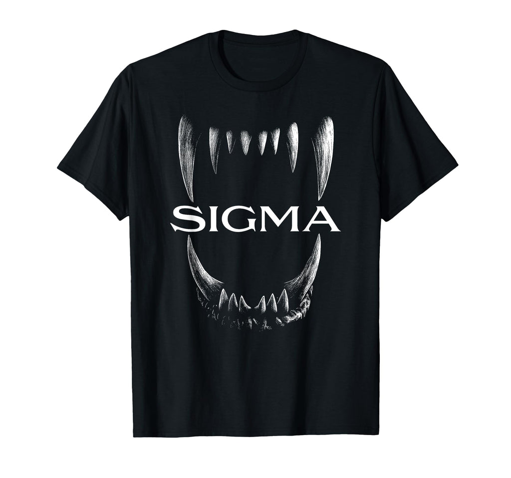 Sigma Alpha Lone Wolf Fang Werewolf T-Shirt - Custom Art Print Men Women - T-Shirt, Sweatshirt, Hoodie