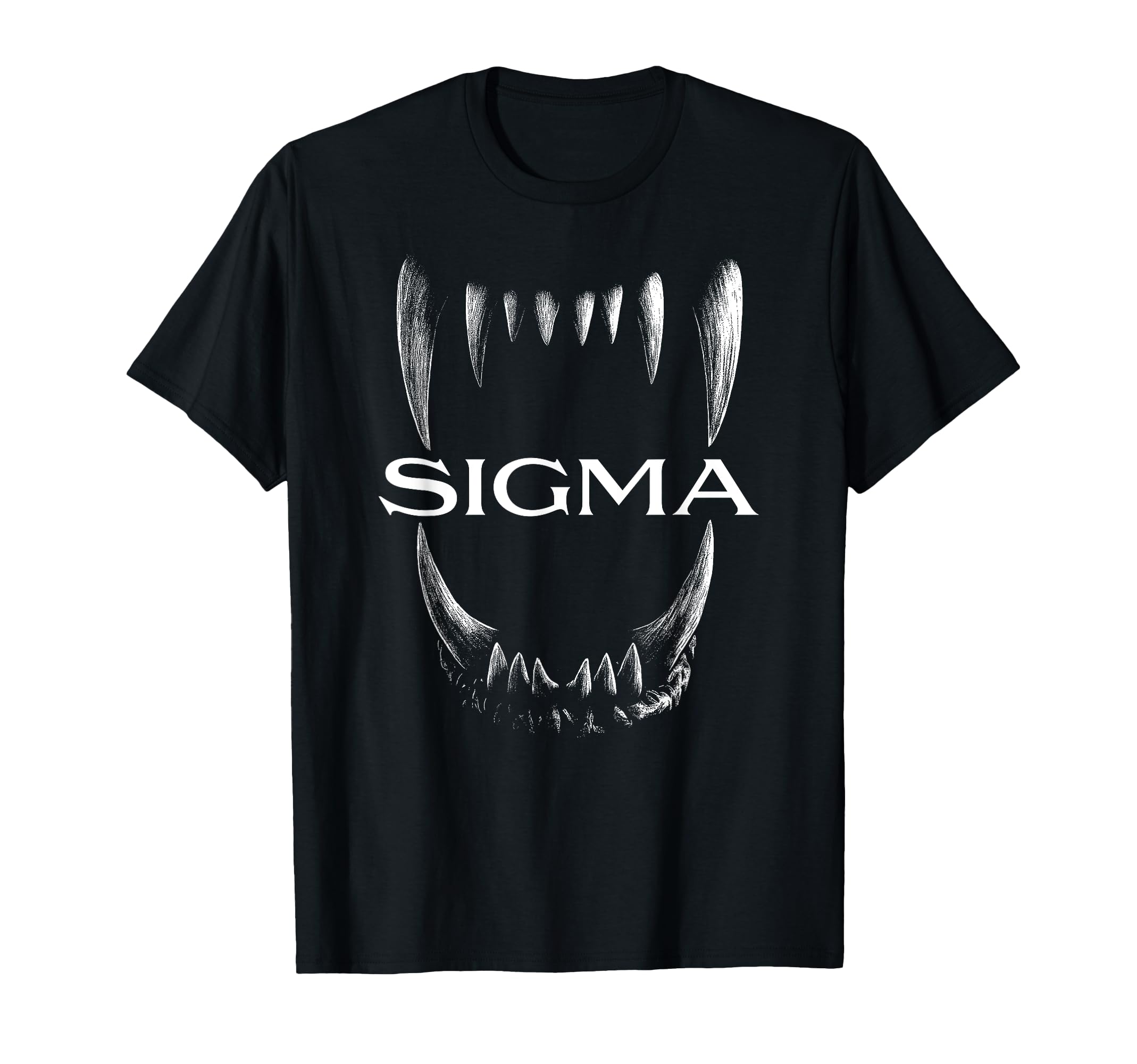 Sigma Alpha Lone Wolf Fang Werewolf T-Shirt - Custom Art Print Men Women - T-Shirt, Sweatshirt, Hoodie