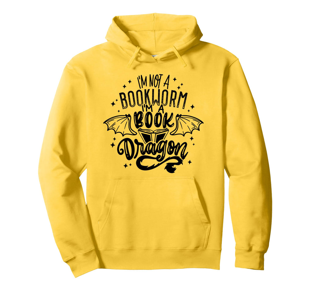 Im Not Bookworm Im Book Dragon Hoodie - Aesthetic Graphic Men Women - T-Shirt, Sweatshirt, Hoodie
